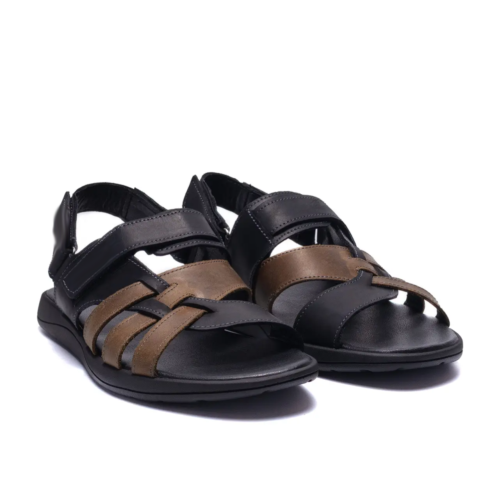 Мужские кожаные сандалии  Brown Київ - зображення 7