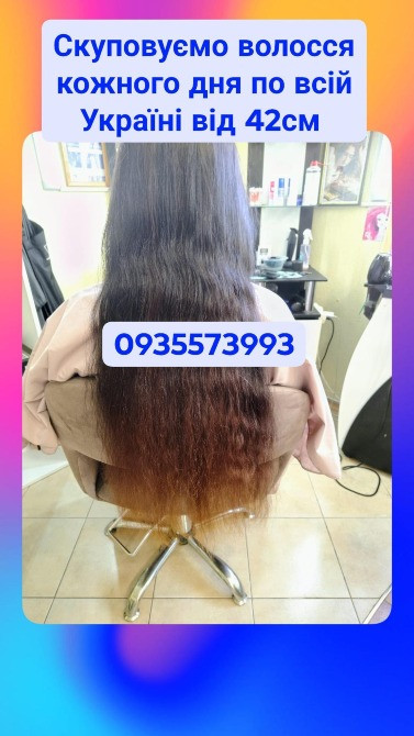 Купуємо волосся в Борисполі та по всій Україні від 42см -0935573993 Киев - изображение 1