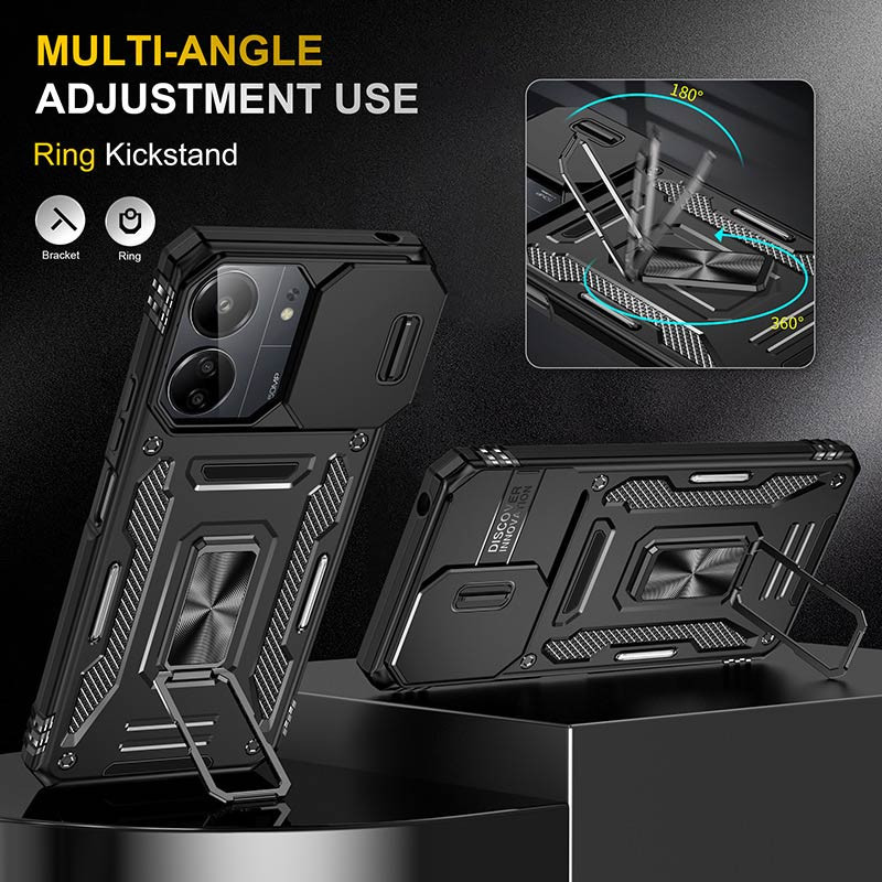 Ударопрочный чехол Camshield Army Ring для Xiaomi Redmi 13C / Poco C65 Херсон - изображение 4