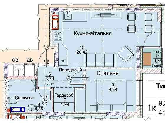 продажа 1-к квартира Киев, Дарницкий, 62000 $ Киев