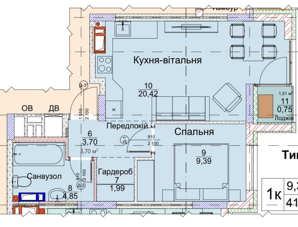 продажа 1-к квартира Киев, Дарницкий, 59500 $ Київ - зображення 4