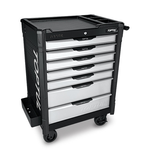 Тележка инструментальная с ящиками (BUMPER SERIES) 7 секций (черная) TOPTUL TCAP0707 Харьков - изображение 1