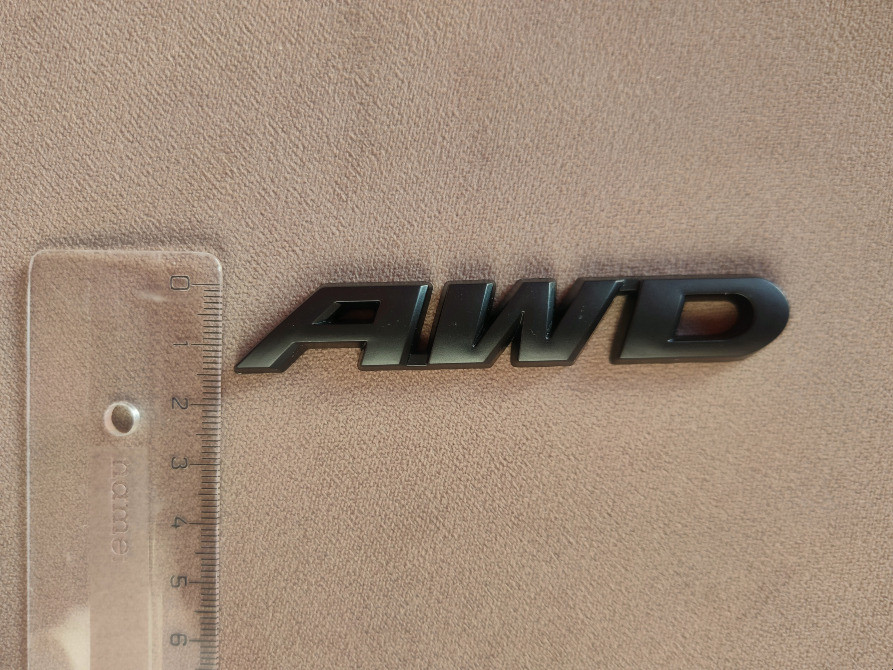 Наклейка на авто AWD Металлическая чёрная не ржавеет Киев - изображение 4