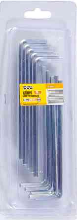 Ключ шестигранный MASTERTOOL CrV 4,0 мм 25/109 мм набор 10 шт 75-0004 Харьков