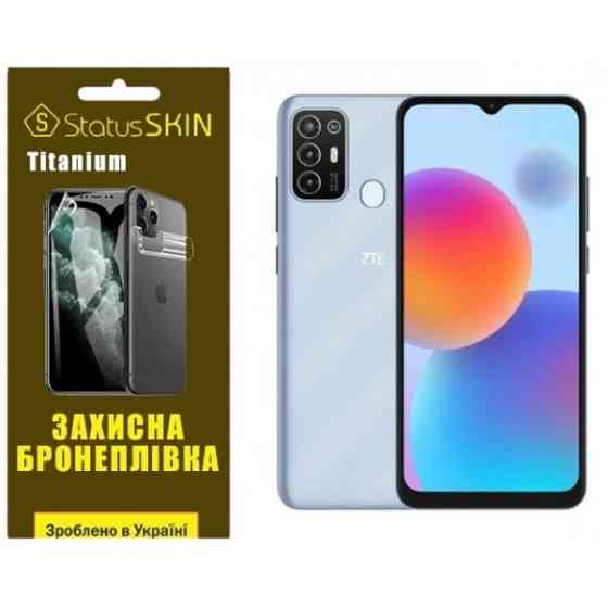 Поліуретанова плівка StatusSKIN Titanium на екран ZTE Blade A52 Глянцева Харків