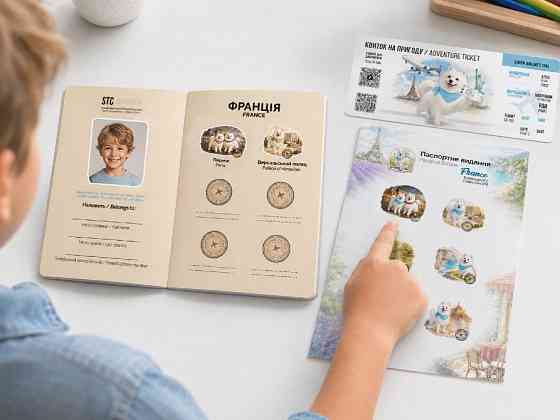 Дитячий паспорт мандрівника для дітей 4+ Simba’s Travel Club, 12 сторінок Черкассы