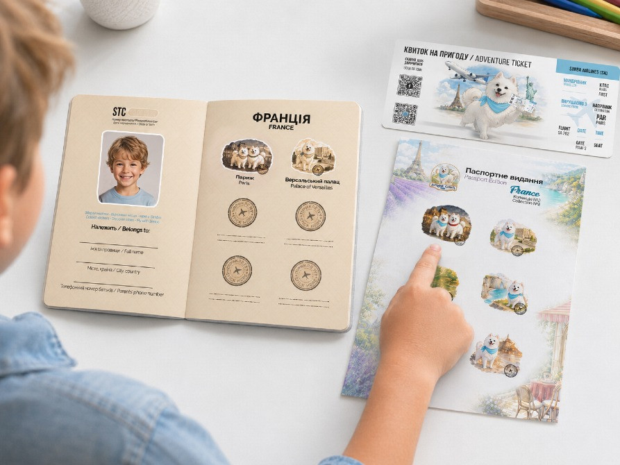 Дитячий паспорт мандрівника для дітей 4+ Simba’s Travel Club, 12 сторінок Черкаси - зображення 1