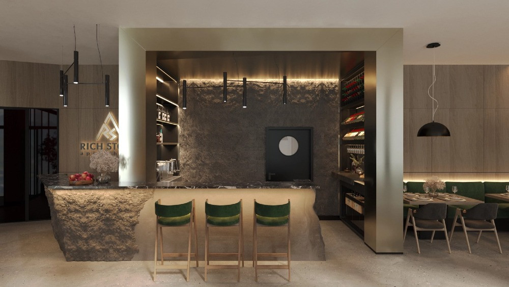 Апартаменти площею 33, 1 м² у готельному комплексі Rich Stone Apart Hotel Яремче - зображення 11