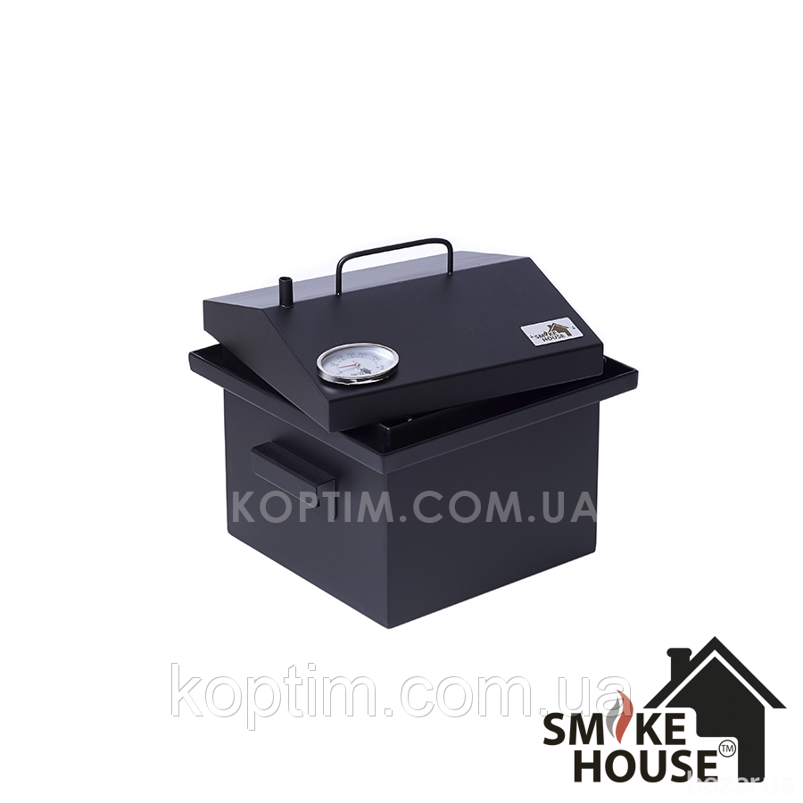Коптильня с гидрозатвором и термометром SmokeHouse S Thermo Харків - зображення 2