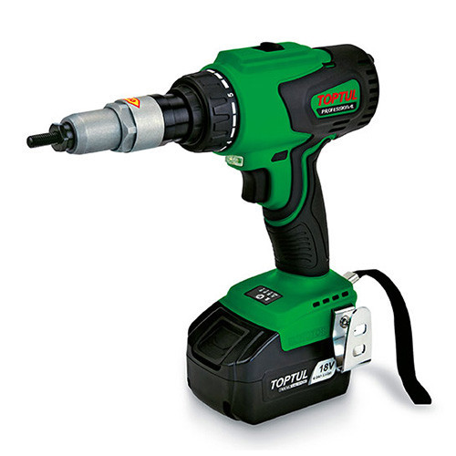 Заклепочник аккумуляторный под резьбовые заклепки M4,M5,M6,M8 11000N 0-1422об/мин TOPTUL KPNP008ME Харьков - изображение 1