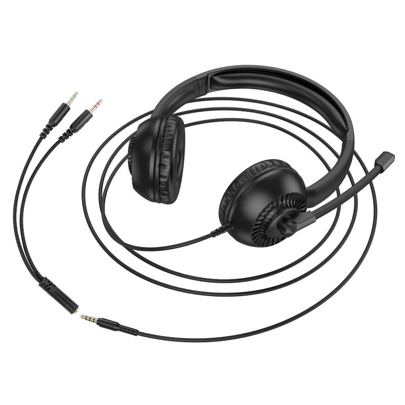 Накладные наушники Hoco W112 Pures (3.5mm/1.8m) Херсон - зображення 5