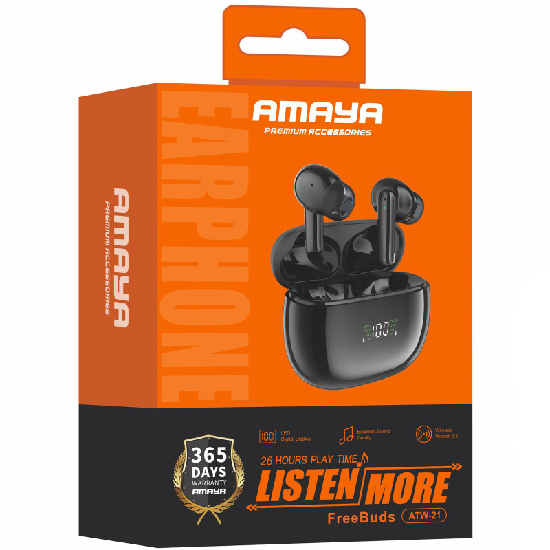 Уценка Беспроводные TWS наушники Amaya ATW-21 Херсон - зображення 2