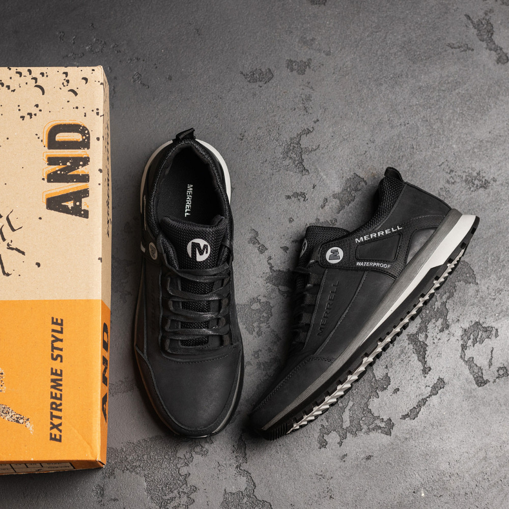 Мужские кожаные кроссовки Performance footwear Black Киев - изображение 10