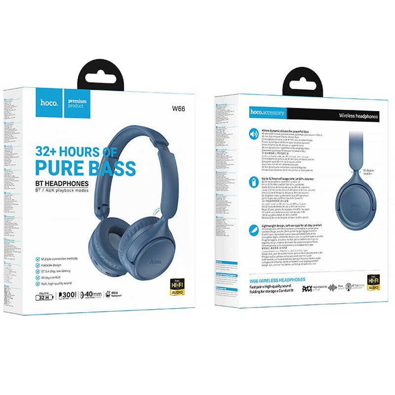 Накладные беспроводные наушники Hoco W66 Wave Херсон - изображение 4