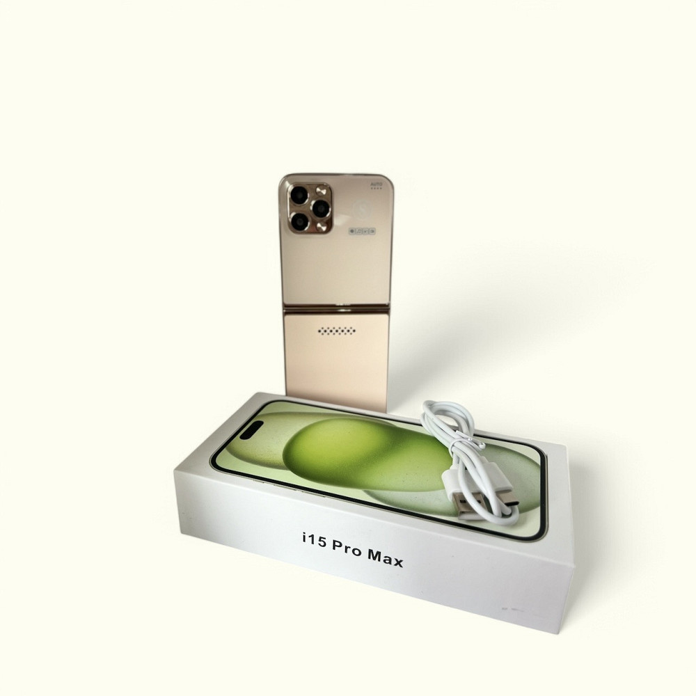 Кнопочный мобильный телефон раскладушка AIEK I15 Max на 4 сим карты Gold Киев - изображение 7