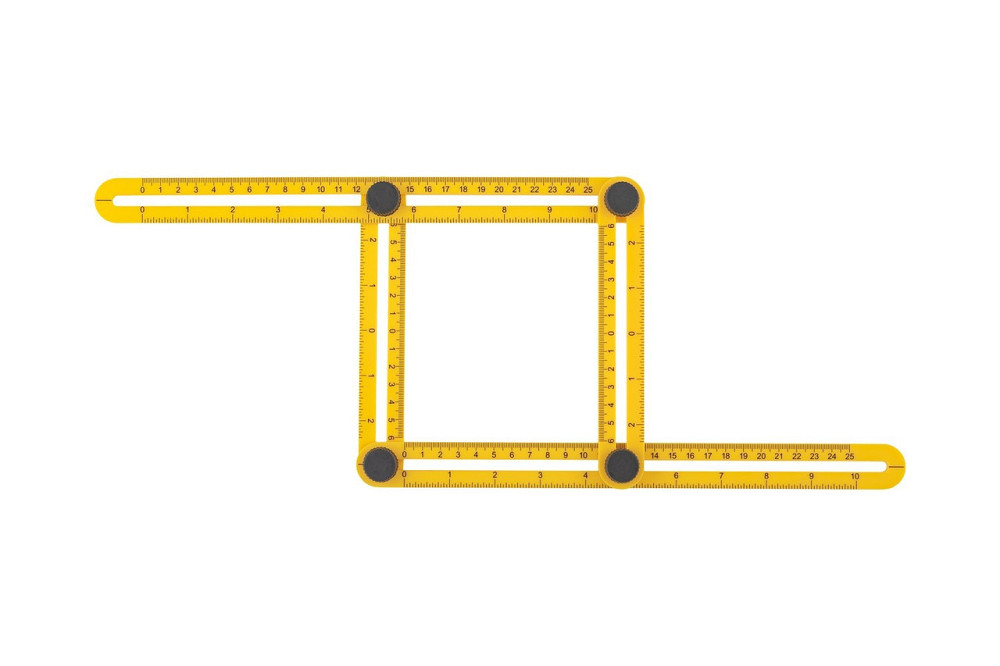 Шаблометр MASTERTOOL 250х120 мм пластиковый 30-3525 Харьков - изображение 1