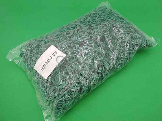 Резинка для упаковки зелени (зеленая) (15*1,5*1,5)  "Plast", 1 кг/пач Харьков
