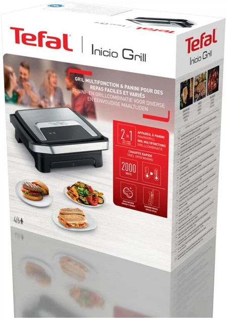 Гриль контактный TEFAL Inicio Classic GC271D10 2000 Вт черный Київ - зображення 3