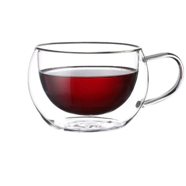 Набір чашок із подвійними стінками Kamille KM-9002 300 мл 2 шт Київ - зображення 1