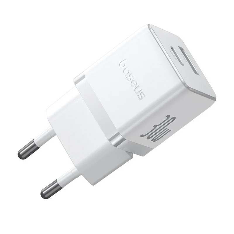 СЗУ Baseus Palm Fast Charger 30W (1USB-A/1C) + кабель Type-C to Type-C (P1011160A) Херсон - зображення 4