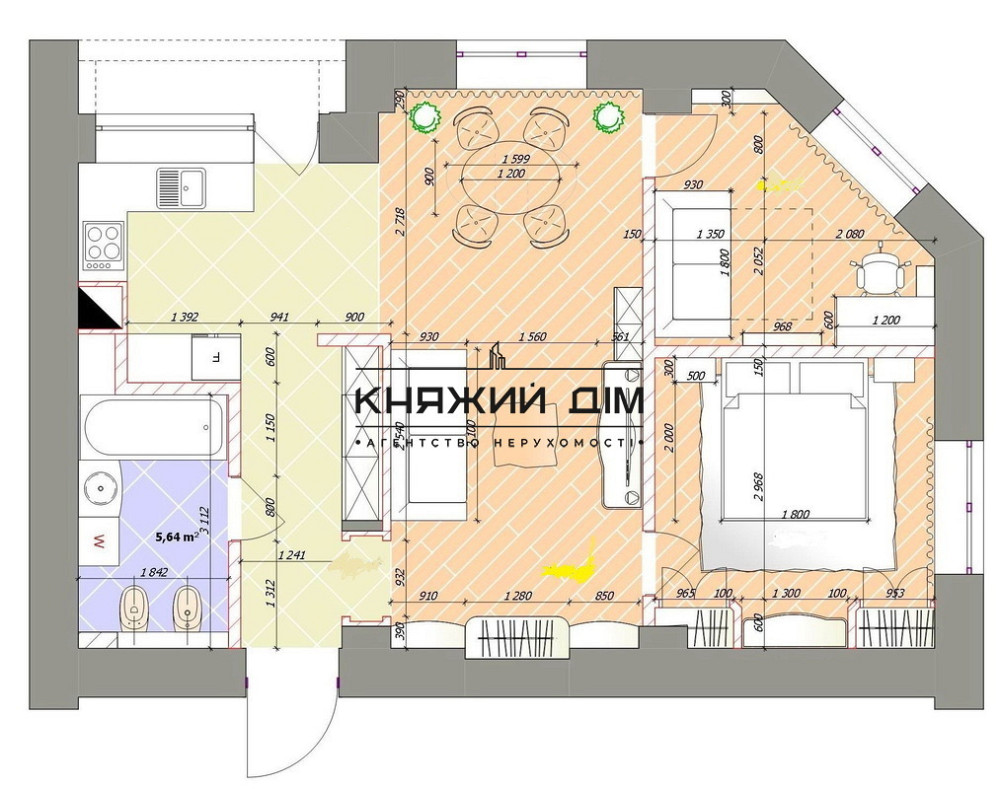 Оренда 3-кімн. квартири у Центрі Києві на Хрещатику. №11194841 Київ - зображення 5