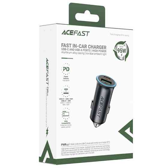 АЗУ Acefast B16 PD65W+QC3.0 total 95W (1USB-A/1C) Херсон