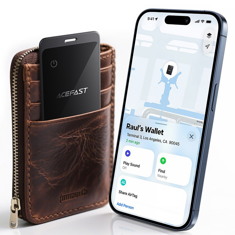 Трекер Acefast S3 Metal Card 100 mAh (2ps) Херсон - зображення 7