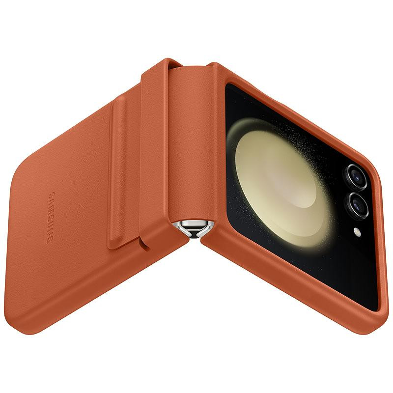 Кожаный чехол Leather Case (AAA) для Samsung Galaxy Z Flip5 Херсон - зображення 9