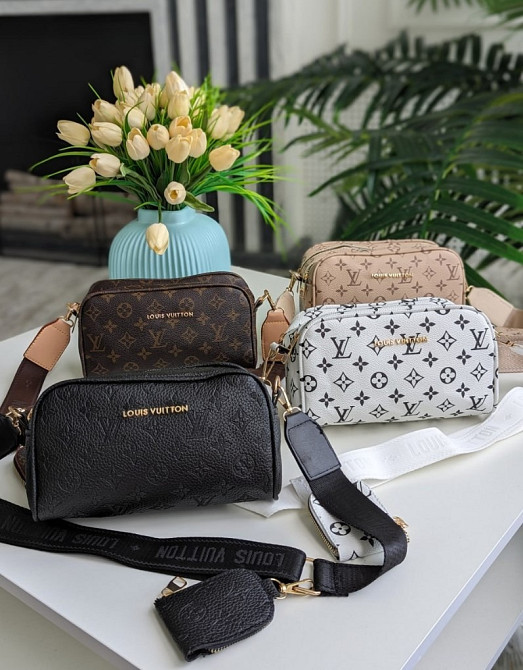 женская сумка через плечо кросс боди Louis Vuitton 2 в 1 AN16 Днепр - изображение 4