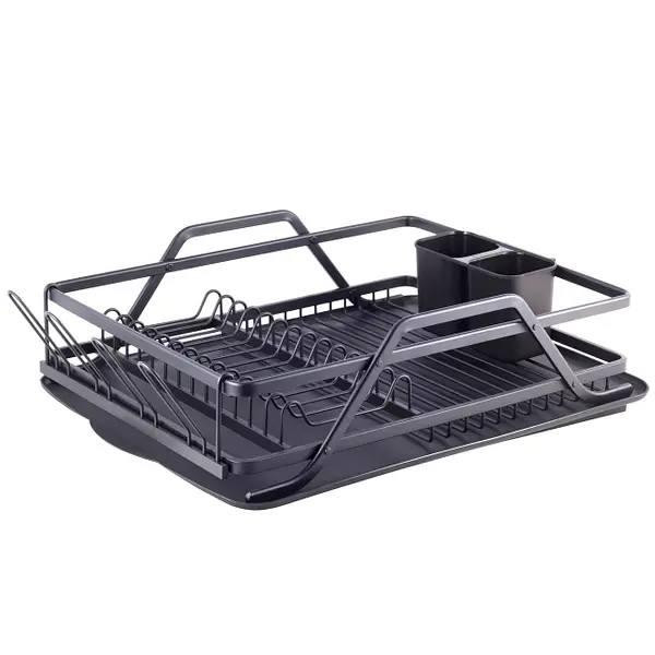 Сушка для посуды из алюминия с поддоном Kamille 41 х 28 х 13,5 см KM 0752 Одесса - изображение 11