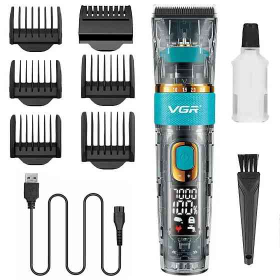 Машинка для стрижки аккумуляторная VGR V-695 10 Вт зеленая Киев