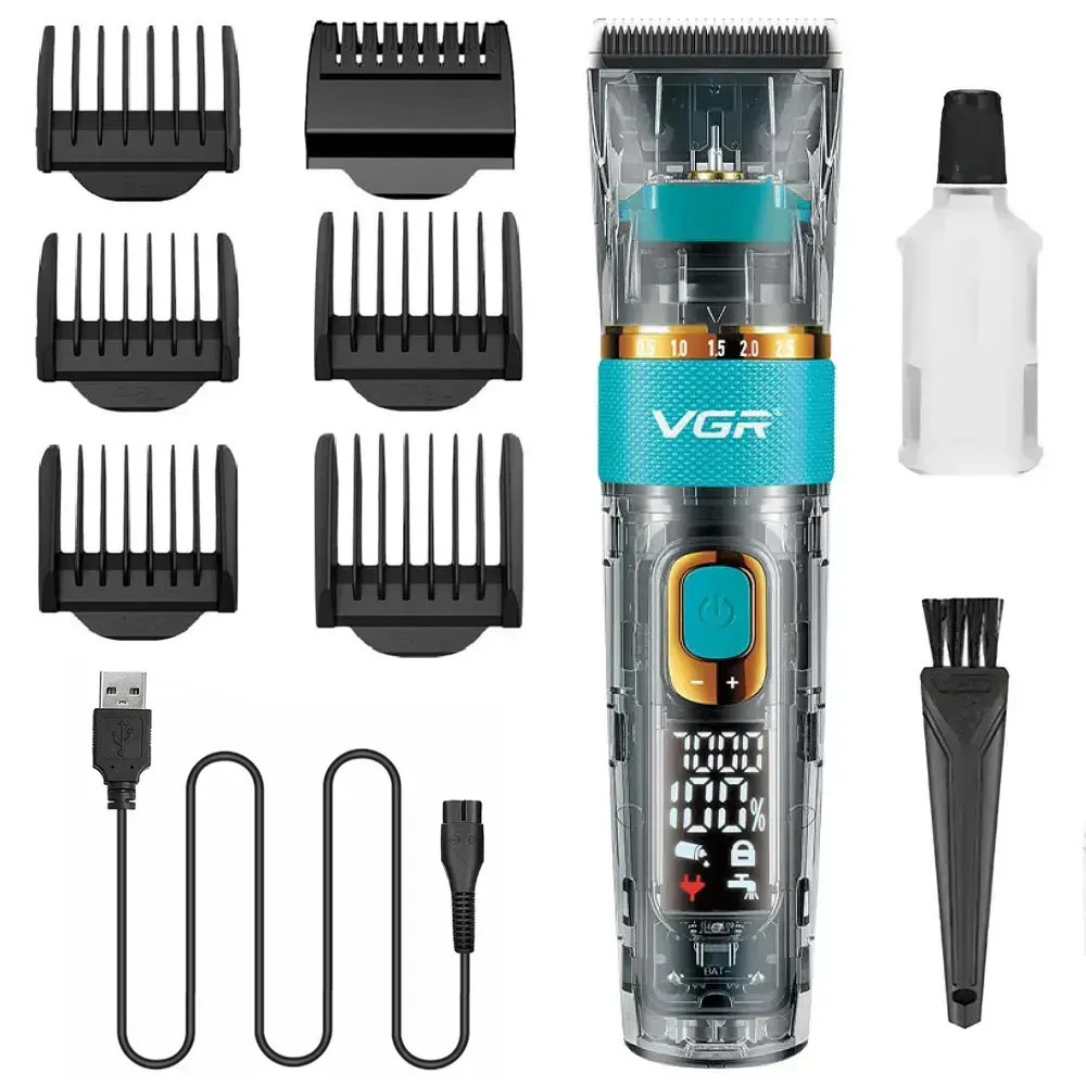 Машинка для стрижки аккумуляторная VGR V-695 10 Вт зеленая Киев - изображение 1