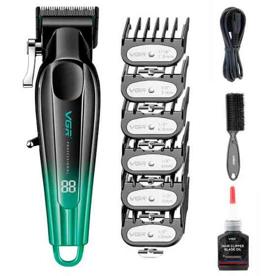 Машинка для стрижки аккумуляторная VGR V-662 GREEN 10 Вт зеленая Киев