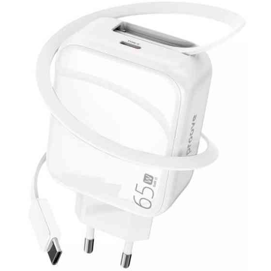 Мережевий зарядний пристрій Proove Fixtape GaN Type-C 65W White (WCFP65010202) (Код товару:40617) Харьков