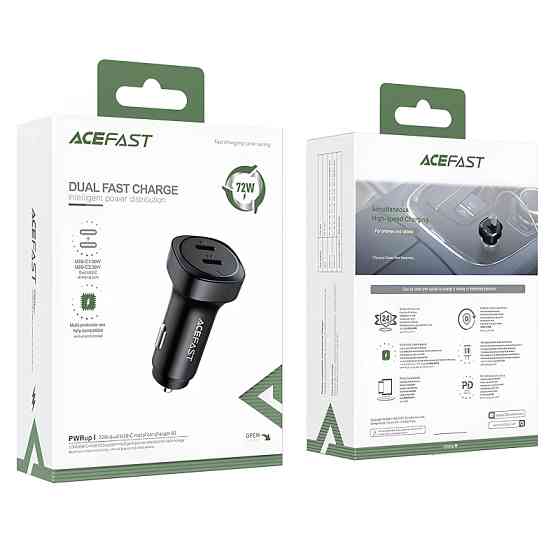 АЗУ Acefast B2 PD36W+PD36W total 72W (2USB-C) Херсон