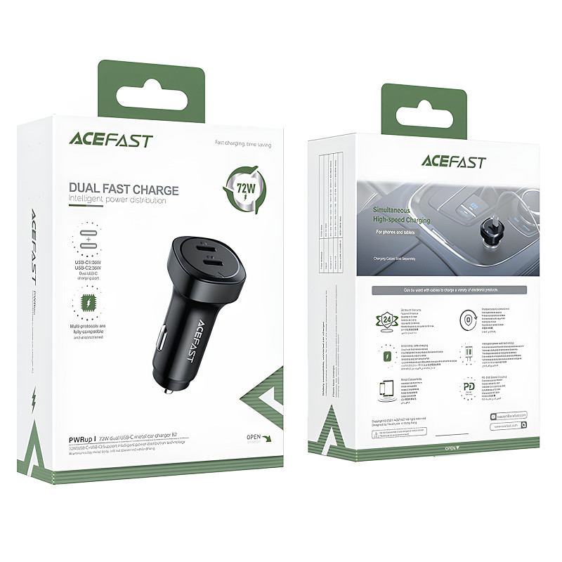 АЗУ Acefast B2 PD36W+PD36W total 72W (2USB-C) Херсон - зображення 4