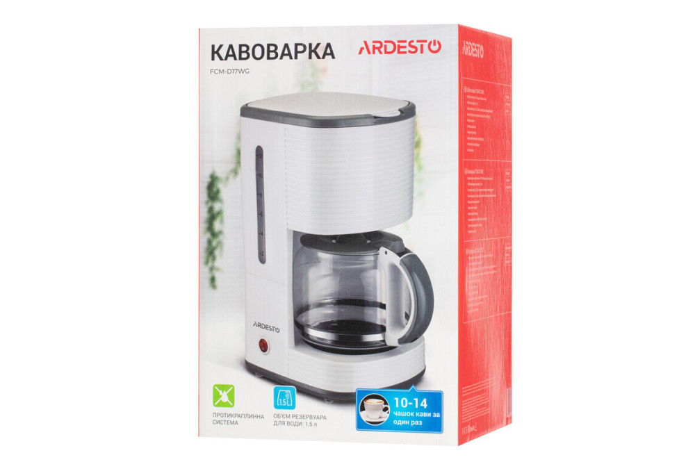 Кофеварка капельная Ardesto FСM-D17WG 1080 Вт Киев - изображение 7