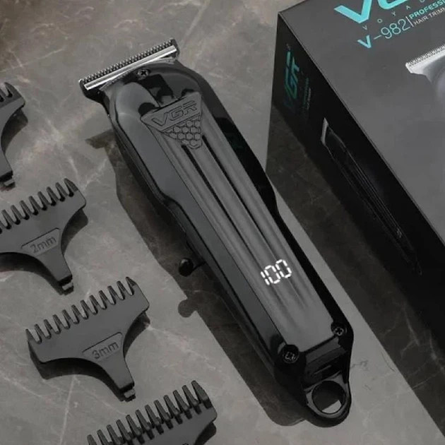 Машинка для стрижки VGR V-982 5 Вт черная Київ - зображення 6