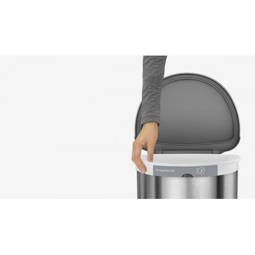 Урна полукруглая сенсорная FPP с карманом для мешков, 45 л Киев - изображение 9