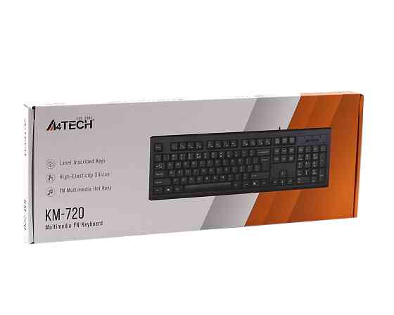 Клавиатура компьютерная проводная A4Tech KM-720USB(Black) черная Київ