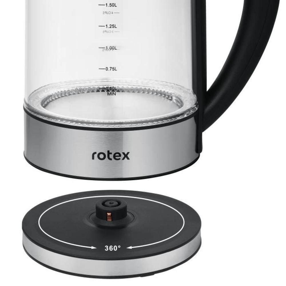 Электрочайник Rotex RKT87-SGS 1.7 л серебристый Київ - зображення 5