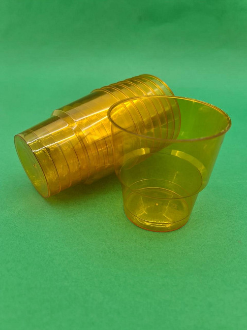 Одноразовый стакан стеклопластиковый оранжевый, 200 мл, 25 шт/пач Харків - зображення 1