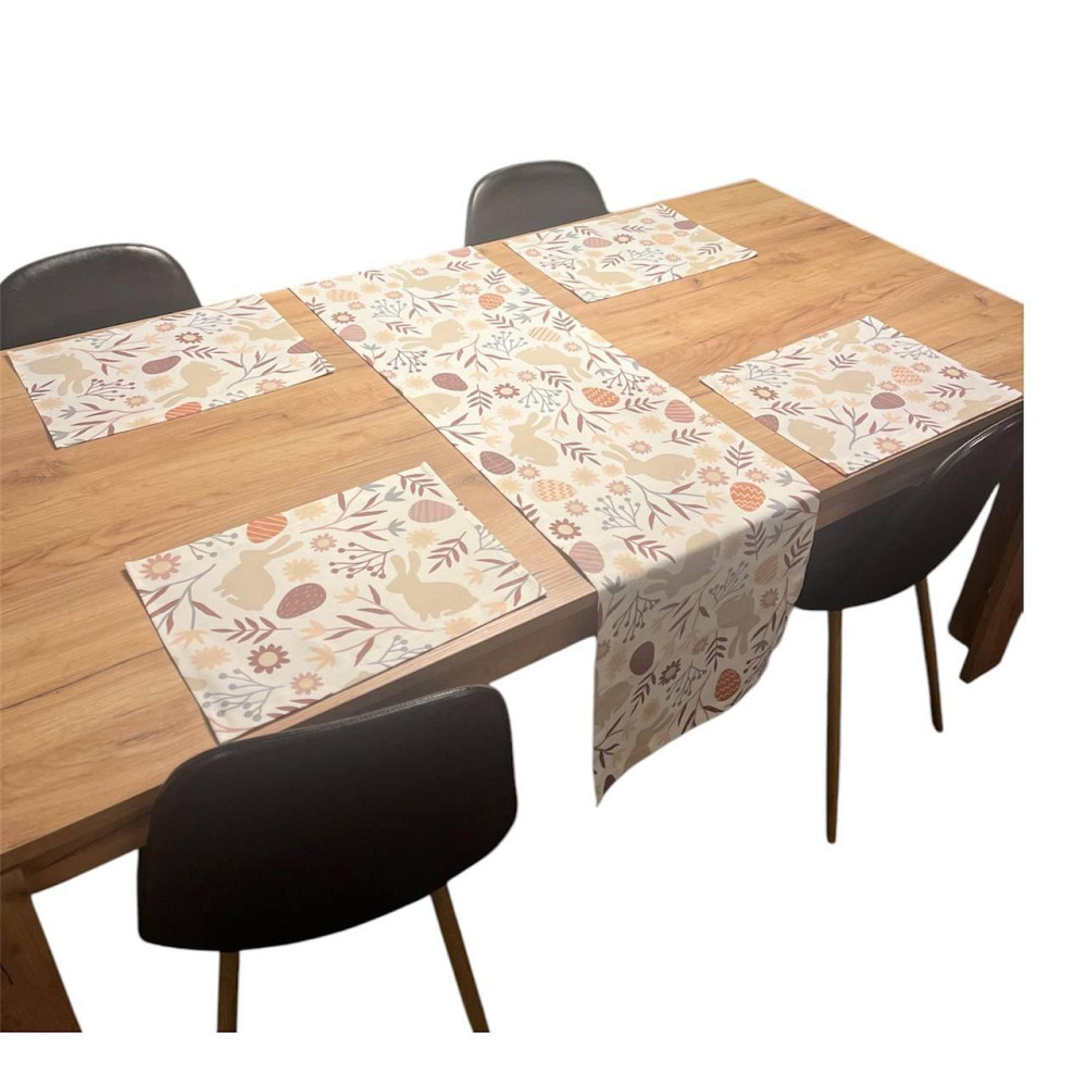 Дорожка Пасхальный Кролик с салфетками 4 шт бежевые Одеса - зображення 2