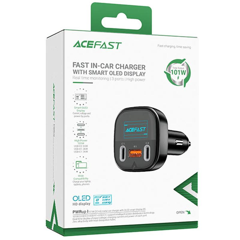 АЗУ Acefast B5 PD36W+QC4.0 total 101W (1USB-A/2C) Херсон - зображення 3