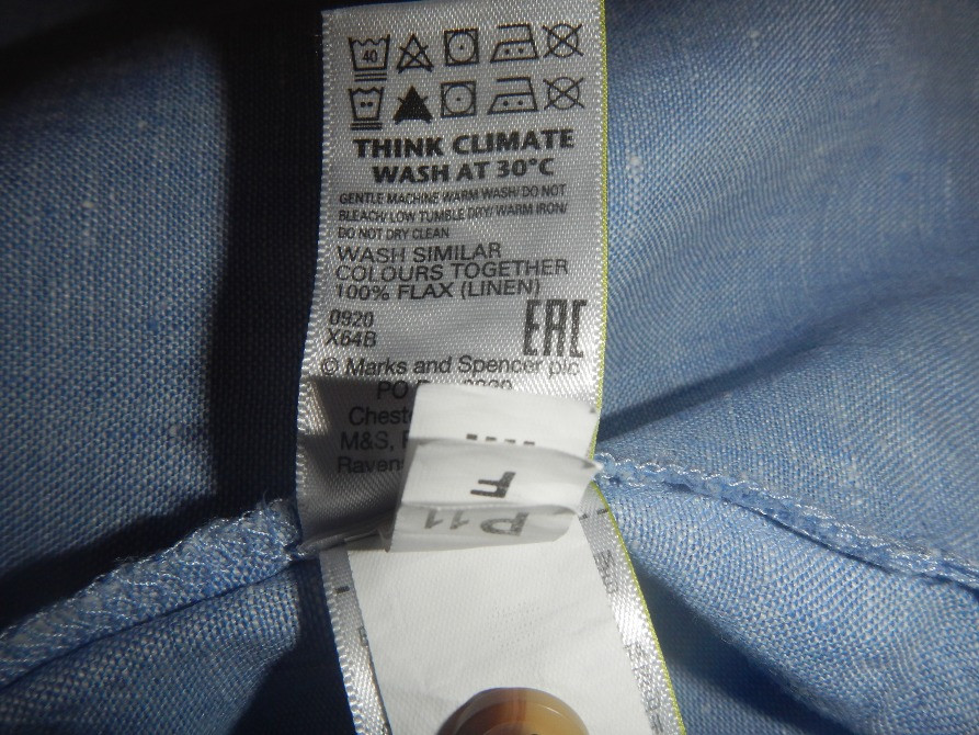 Лляна блуза marks & spencer p.52(16) 100% льон Ватутино - изображение 9