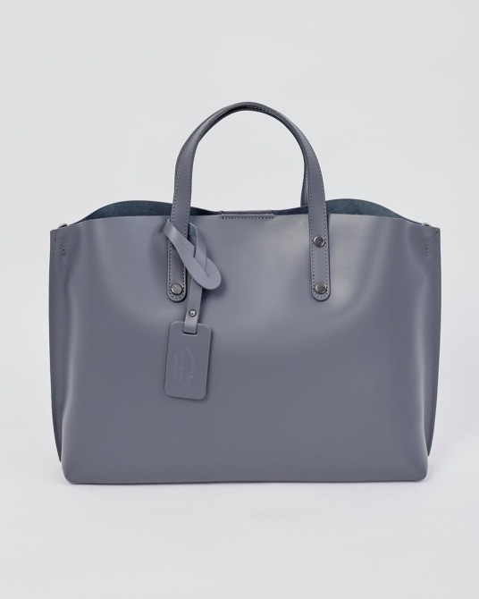 сумка шкіряна італія genuine leather шоппер чорний TS000041 Луцьк - зображення 4