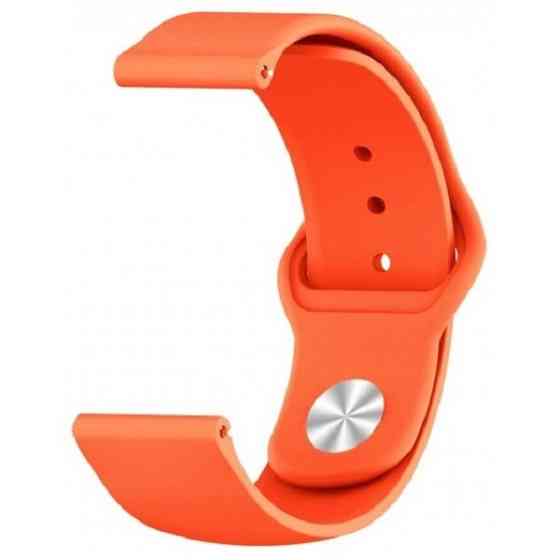 DM Ремінець Silicone для Samsung Watch Active/Galaxy S4 42mm/Gear S2/Xiaomi Amazfit (20mm) Orange (К Харків