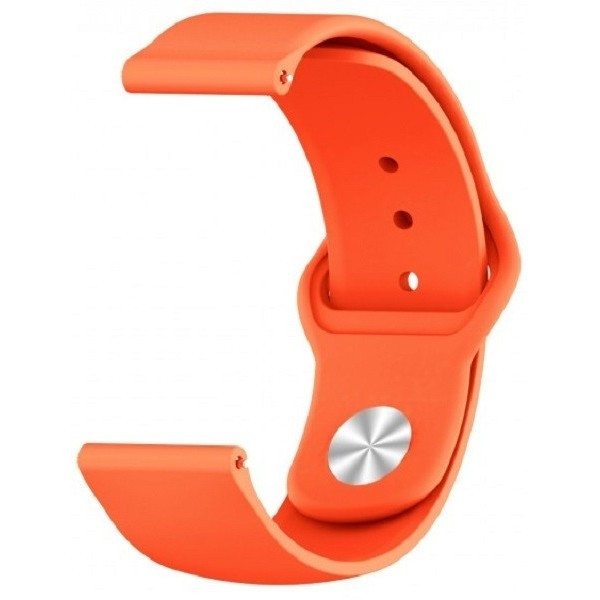 DM Ремінець Silicone для Samsung Watch Active/Galaxy S4 42mm/Gear S2/Xiaomi Amazfit (20mm) Orange (К Харків - зображення 3