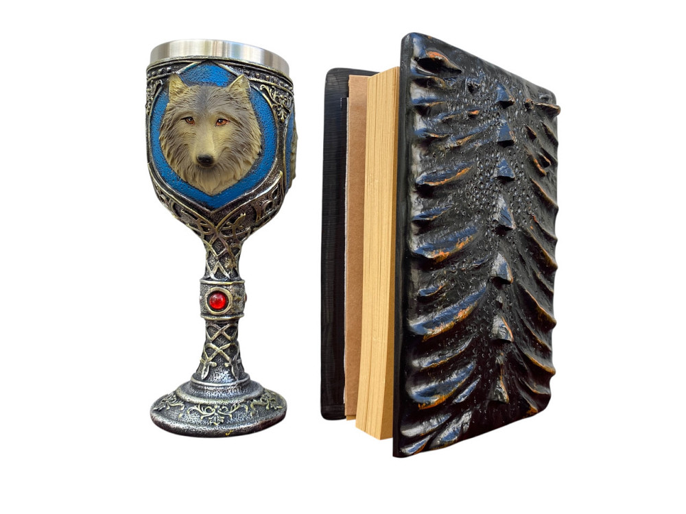 Подарочный набор Бокал 3 Волка и Блокнот 3 «Жар Сердца Дракона» Київ - зображення 2