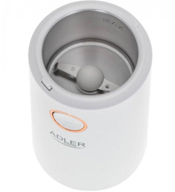 Кофемолка электрическая Adler AD-4446-wg 150 Вт белая Киев - изображение 5